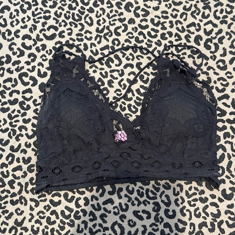 Francesca's Collections Black Lace Bralette